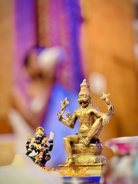 इस्कॉन सातारा येथील नृसिंह चतुर्दशी अभिषेक — छायाचित्र २ / १०
